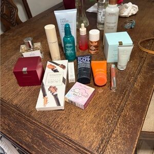 High end hair and face products